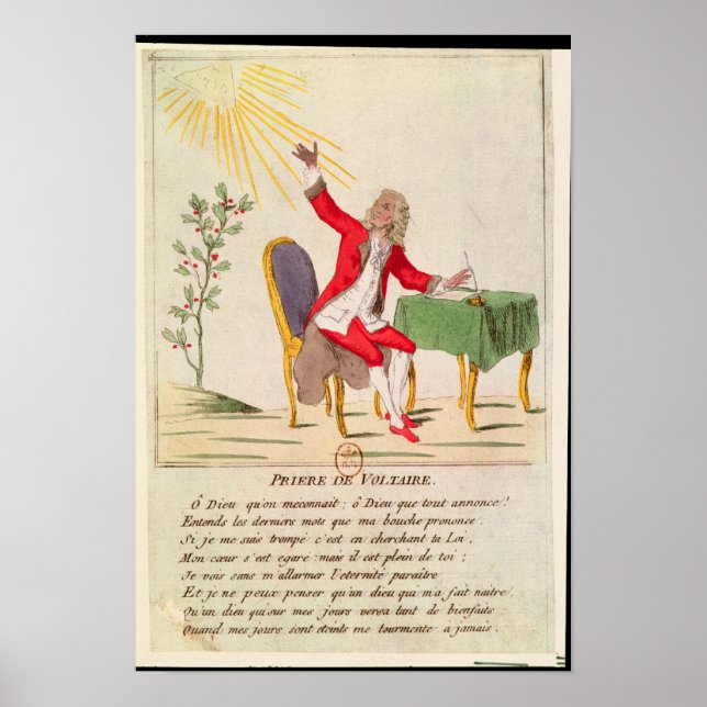 Póster La oración de Voltaire (Frente)