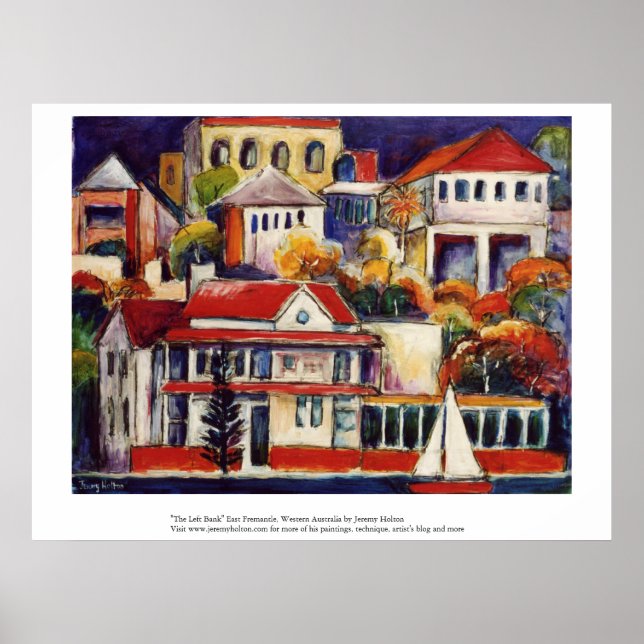 Póster "La Orilla Izquierda" East Fremantle, Australia Oc (Frente)