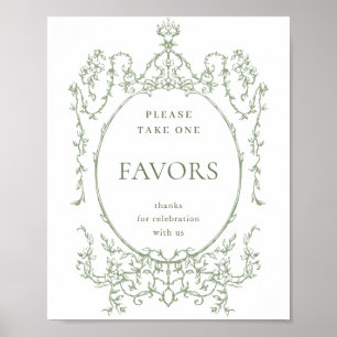 Póster La orquesta victoriana Sage Green favorece al Boda