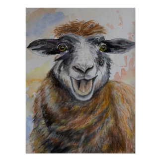 Póster La oveja feliz