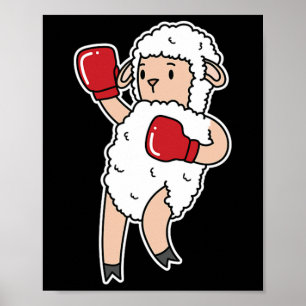 Póster La oveja hace el boxeo