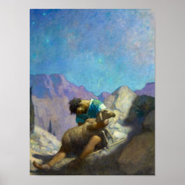 Póster La oveja perdida, 1926, de Newell Convers Wyeth