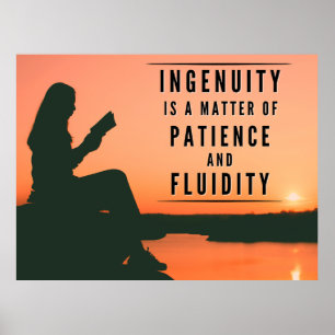 Póster La paciencia de la ingenuidad - Inspiradora
