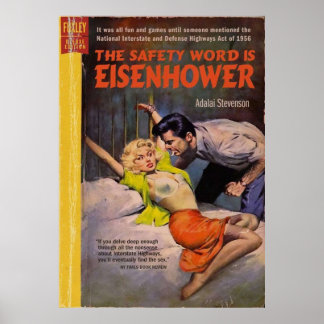 Póster La palabra seguridad es Eisenhower