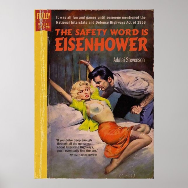 Póster La palabra seguridad es Eisenhower (Frente)