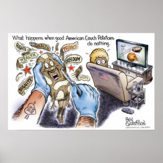 Póster La papa de sofá americano