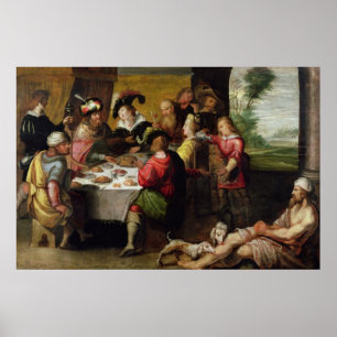 Póster La parábola del hombre rico y el Lázaro