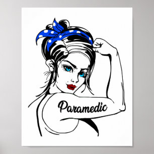 Póster La paramédica de emergencia de EMS Rosie The Rivet