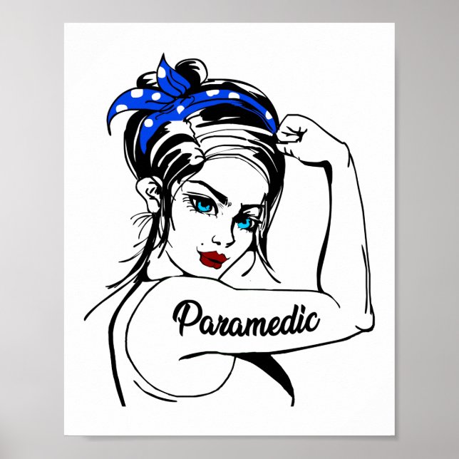 Póster La paramédica de emergencia de EMS Rosie The Rivet (Frente)