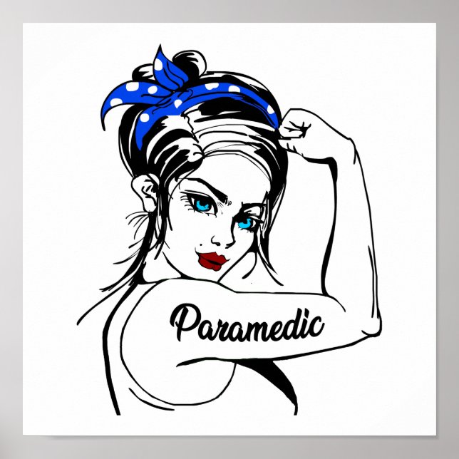 Póster La paramédica de emergencia de EMS Rosie The Rivet (Frente)