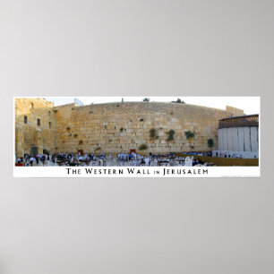 Póster La pared occidental en Jerusalén
