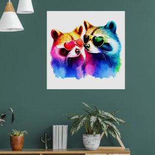 Póster La pareja de Raccoon