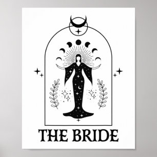 Póster La pareja de solteros góticos cohorneados de novia