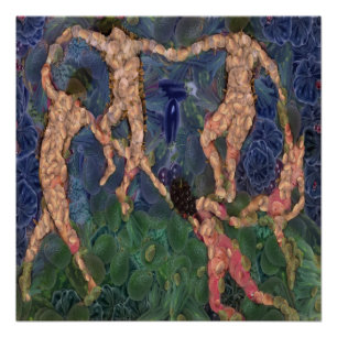 Póster La parodia de un Bella Artes de danza vegetariana