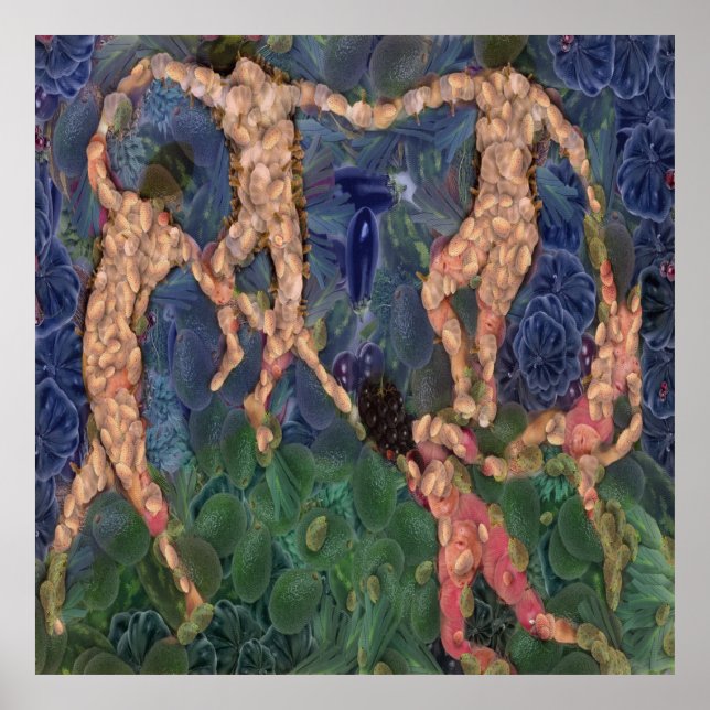 Póster La parodia de un Bella Artes de danza vegetariana (Frente)