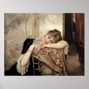 Póster La parroquia (Virginie) 1883 de Albert Edelfelt