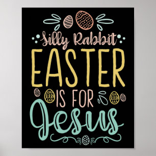 Póster La Pascua De La Semana Santa De La Conejo Silencio