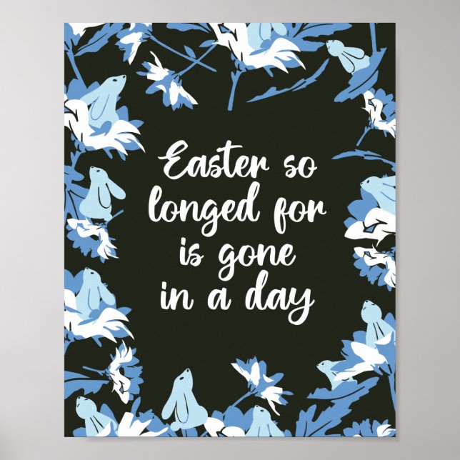 Póster La Pascua tan anhelada se ha ido en un día (Frente)