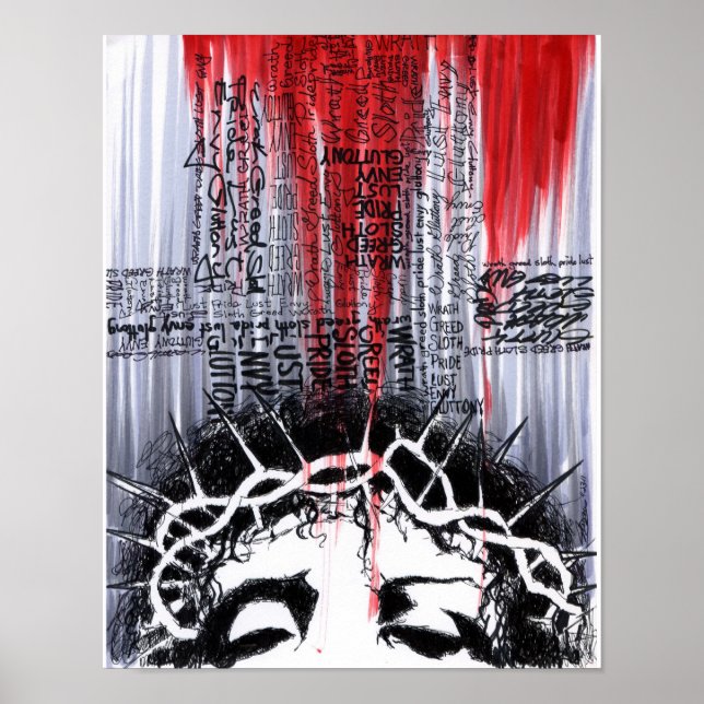 Póster La pasión del Cristo: el costo mortal (Frente)