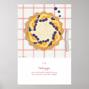 Póster La pasión por el crostata, la tarta italiana
