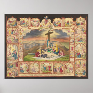 Póster La pasión y la vida de nuestro Collage de Jesucris