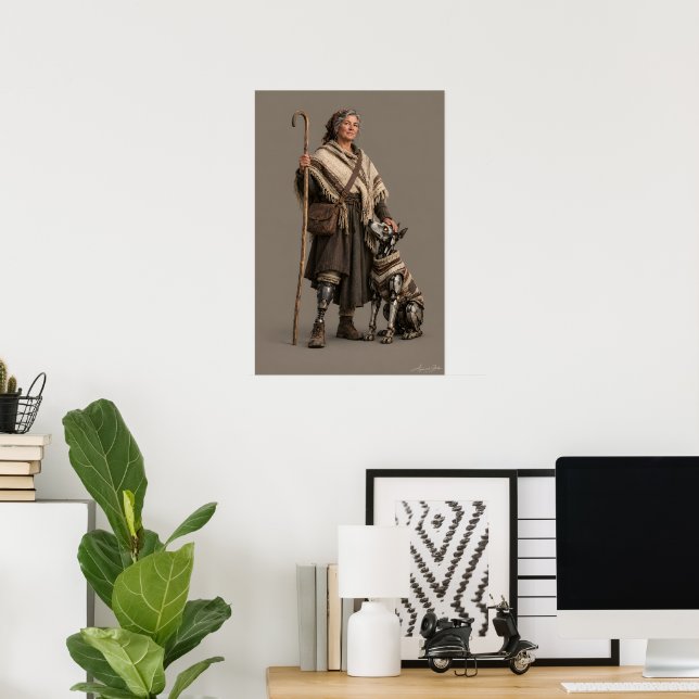 Póster La pastora (Oficina en casa)