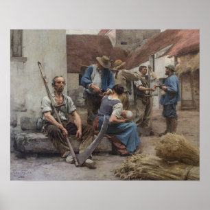Póster La Paye des Moissonneurs – Lhermitte, 1882