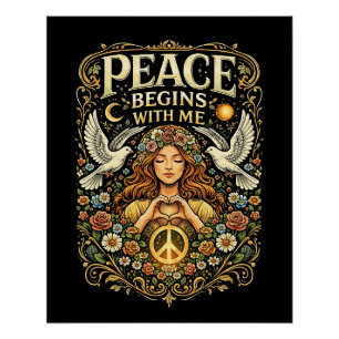 Póster La paz comienza dentro