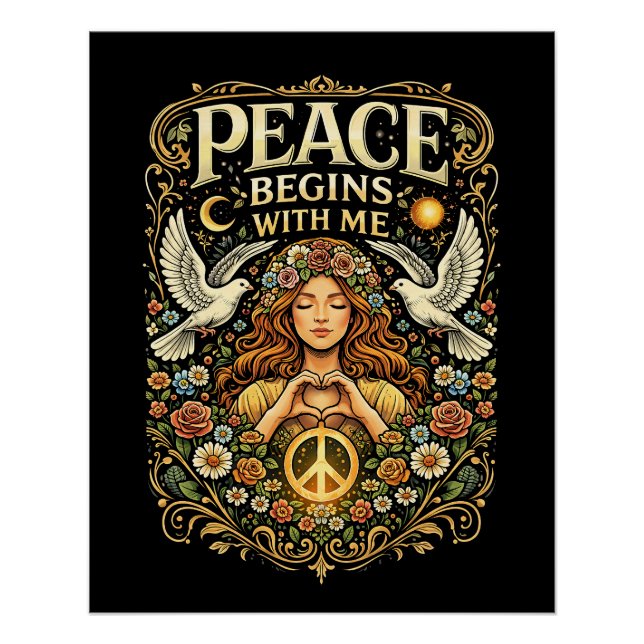 Póster La paz comienza dentro (Anverso)
