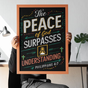 Póster La paz de Dios supera el entendimiento.