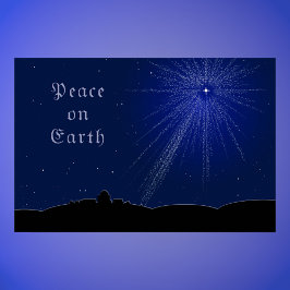 Póster La paz de Navidad en la Tierra