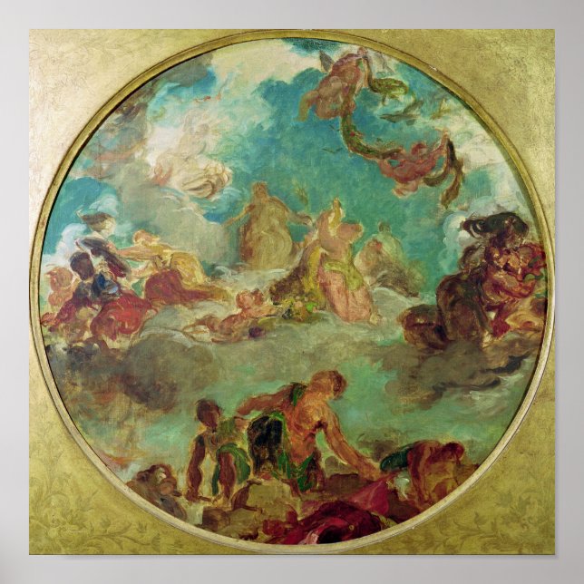 Póster La paz desciende a la Tierra (Frente)