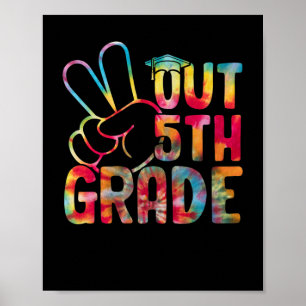 Póster La Paz En El 5° Graduado El Día De La Escuela
