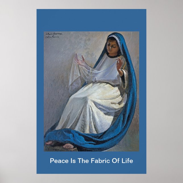 Póster la paz es el tejido de la vida (Frente)