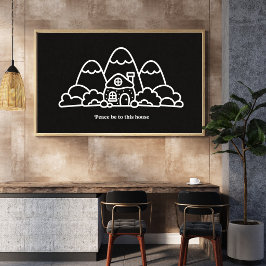Póster La paz sea en esta casa | Regalos de inauguración