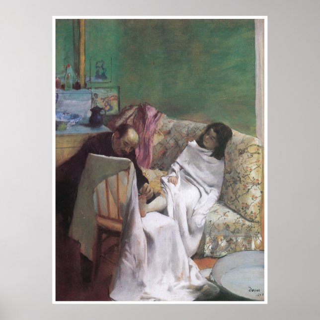 Póster La pedicura, 1873 - Edgar Degas (Frente)