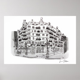 Póster La Pedrera - Casa Milá (Barcelona