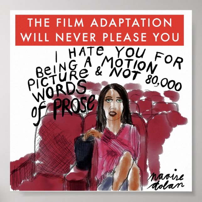 Póster La película del libro nunca te gustará (Frente)