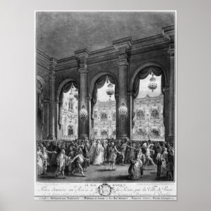 Póster La pelota enmascarada, 23 de enero de 1782