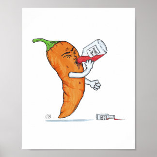 Póster La Pepperz, salsa caliente favorita