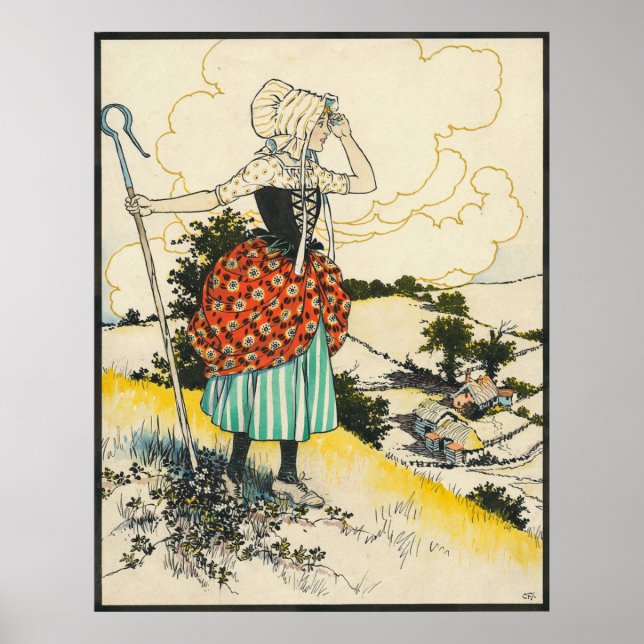 Póster La pequeña Bo Peep por San Jorge y el Dragón  (Frente)