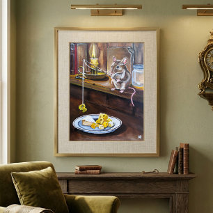 Póster La pequeña pintura de pescador de Alfred Fox