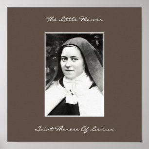 PÓSTER LA PEQUEÑA SANTA DE FLORES DEL POSTER DE LISIEUX