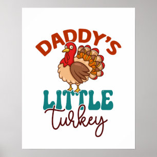 Póster La pequeña Turquía de papá cae en Acción de Gracia