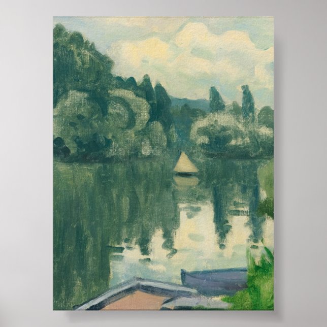 Póster La Pequeña Vela En Poissy Albert Marquet (Frente)