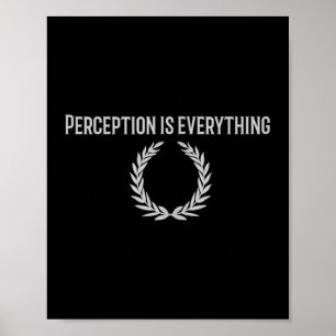 Póster La Percepción Es Todo Lo Estúico Del Tanque De Cit
