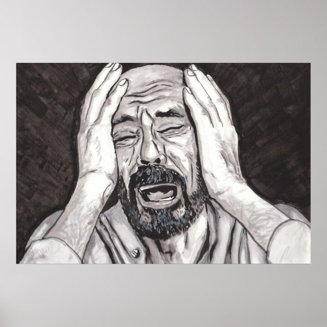 Póster La pérdida de un ser querido, tristeza (Frente)