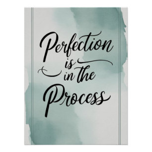 Póster La Perfección Está En Proceso