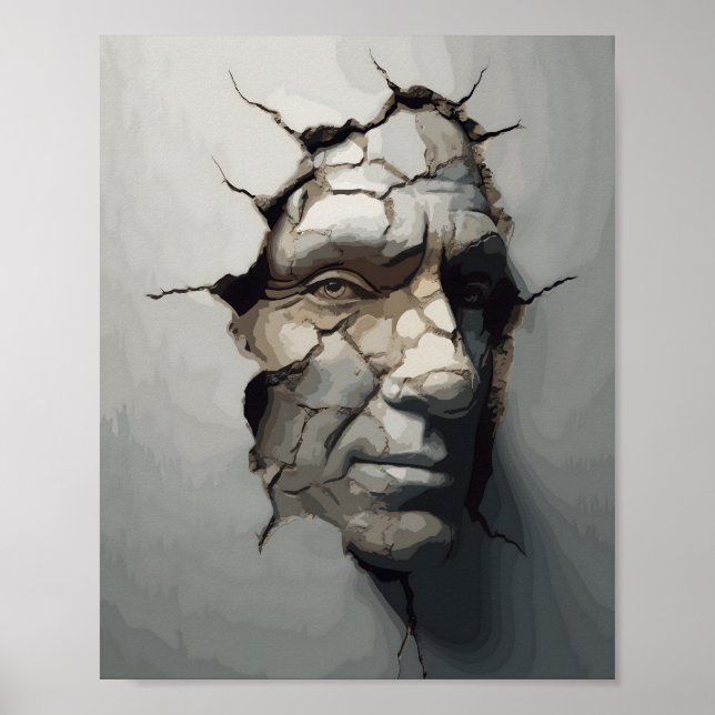 Póster La Persona Vieja Se Enfrenta A Profundizar Del Vie (Frente)