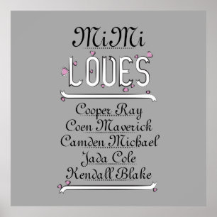 Póster La Personalizada Mimi Ama Sus Abuelas